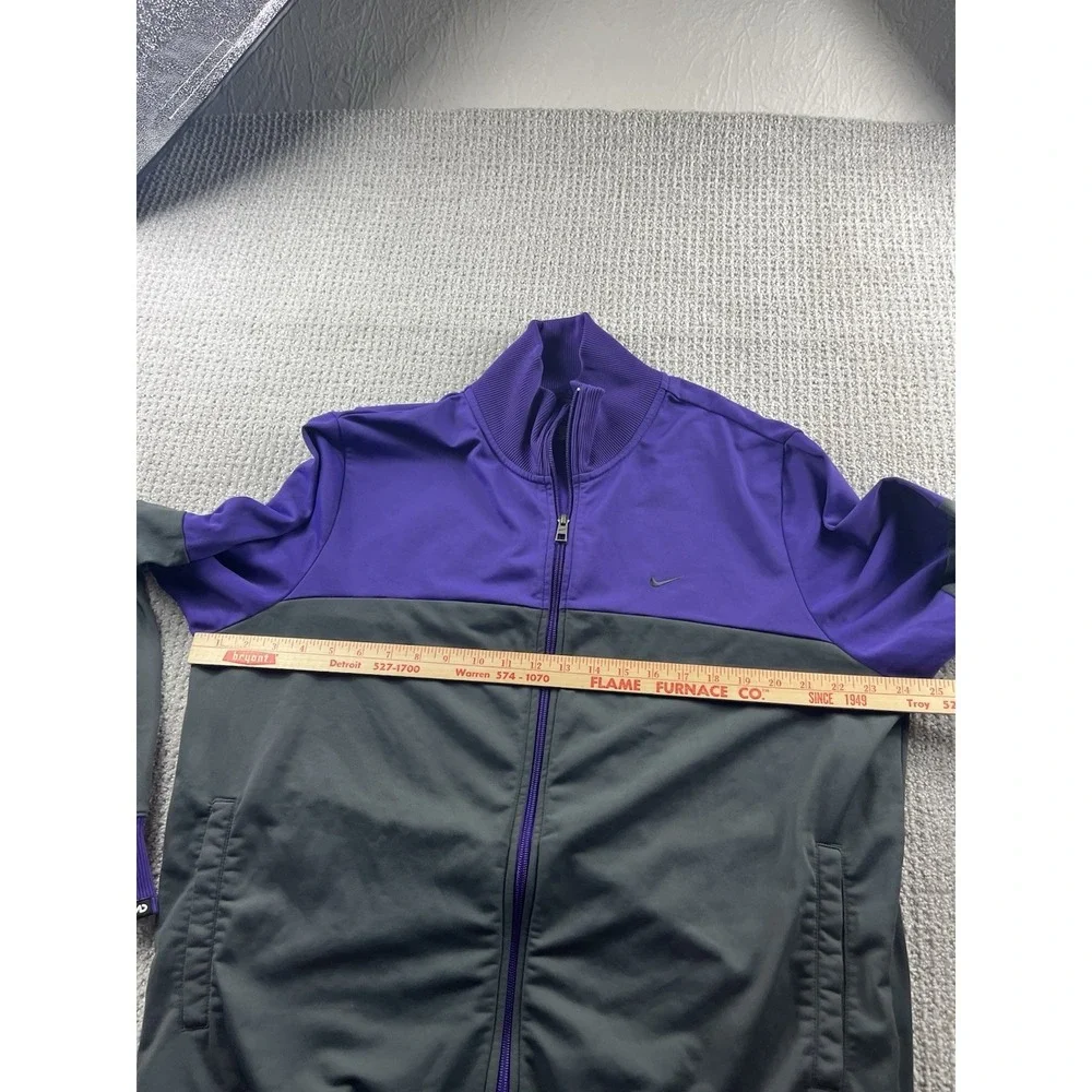 Nike Track Jacket Athletic Dept Purple‎ Colorblock Full Zip Mens XL Retro Style